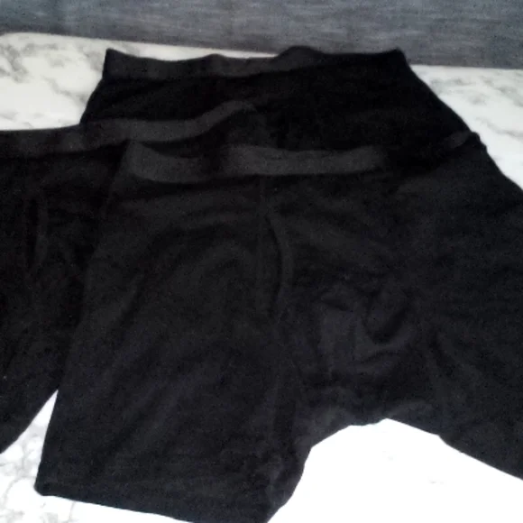 Men's Boxer Briefs/size Medium/3 pack/black - Picture 1 of 4